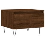 vidaXL Tables basses 2 Pièces chêne marron 50x46x35 cm bois d'ingénierie