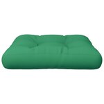 vidaXL Coussin de palette vert 58x58x10 cm tissu