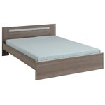 Chambre complète adulte - noyer silver - 140 x 190 cm