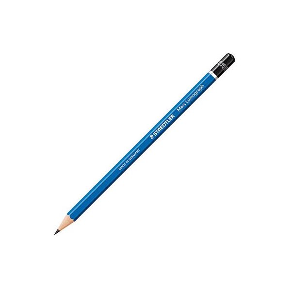 Crayon Papier Mars Lumograph 100 Mine 2 mm Bleu 2B x 12 STAEDTLER