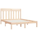 vidaXL Cadre de lit bois massif 120x190 cm petit double