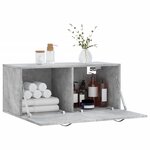 vidaXL Armoire murale gris béton 80x36 5x35 cm bois d'ingénierie