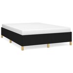 vidaXL Cadre de lit Noir 140x190 cm Tissu