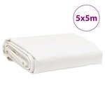 vidaXL Bâche blanc 5x5 m 650 g/m²