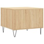 vidaXL Tables basses 2 Pièces chêne sonoma 50x50x40 cm bois d'ingénierie