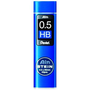 Etui de 40 Mines 0 5 mm AIN STEIN C275 dureté HB x 12 PENTEL