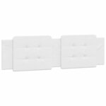 vidaXL Lit avec matelas blanc 180x200 cm similicuir