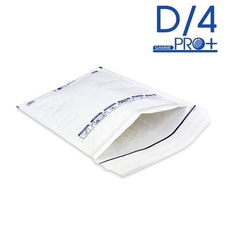 Lot de 100 Enveloppes à bulles PRO+ BLANCHES D/4 format 170x265 mm