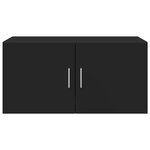 vidaXL Armoire murale noir 80x42 5x40 cm bois d'ingénierie