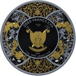 Pièce de monnaie en Argent 2000 Francs g 31.1 (1 oz) Millésime 2025 Hindu Religion DURGA