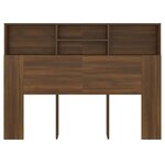 vidaXL Armoire de tête de lit Chêne marron 140x19x103 5 cm