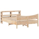 vidaXL Cadre de lit avec tête de lit 150x200 cm bois de pin massif