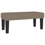 vidaXL Sommier à lattes de lit avec matelas Taupe 90x190 cm Tissu