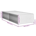 vidaXL Cadre de lit Gris foncé 100 x 200 cm Tissu