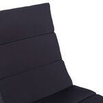 vidaXL Transat avec coussin Résine tressée Noir