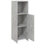 vidaXL Armoire de salle de bain Gris béton 30x30x95 cm Bois ingénierie