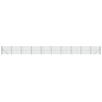 vidaXL Clôture en treillis métallique et piquet d'ancrage vert 1 4x25m