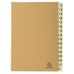 Trieur Rigide 31 Compartiments De 1 À 31 Forever Kraft - A4 - Kraft Brun - Exacompta