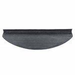 vidaXL Tapis d'escalier autocollants 15 Pièces 65x22 5x3 5 cm Noir