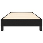 vidaXL Cadre de lit Noir 100x200 cm Tissu