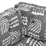 vidaXL Coussin de canapé palette Gris Tissu Patchwork