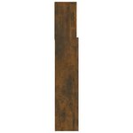 vidaXL Armoire de tête de lit Chêne fumé 120x19x103 5 cm