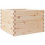 vidaXL Jardinière 70x70x46 cm bois de pin massif