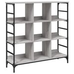 vidaXL Buffet sonoma gris 102x32x103 5 cm bois d'ingénierie