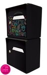 Pack de 2 boîtes aux lettres murales - "Vache de Pub" [VanLuc] - "Noir intense"