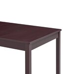 vidaXL Ensemble de salle à manger 7 Pièces Pinède Marron foncé