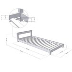 Lit enfant DREAMY 80 x 180 verni