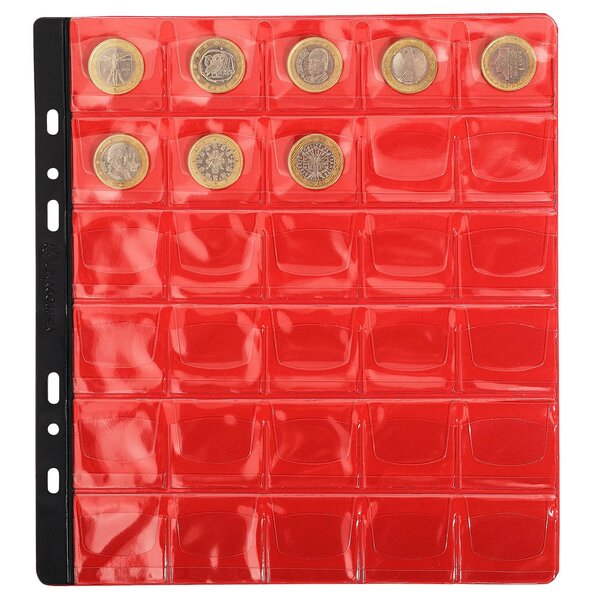 Sachet De 3 Recharges Numismatiques 30 Cases De Diamètre 30mm - 24 5x25 Cm - Cristal - X 5 - Exacompta