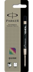 Recharge pour stylo bille encre gel Z46 Pointe moyenne noir PARKER