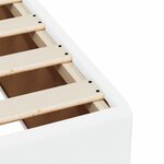 vidaXL Cadre de lit Blanc 140x190 cm Similicuir