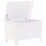 vidaXL Boîte de rangement avec couvercle RANA blanc bois massif de pin