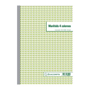 Manifold 4 Colonnes 29 7x21cm 50 Feuillets Dupli Autocopiants - Motif - X 5 - Exacompta