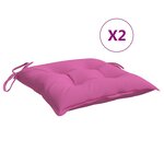 vidaXL Coussins de chaise lot de 4 rose 50x50x7 cm tissu oxford