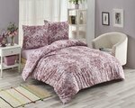 Parure de lit rose SOFRANO 260 x 240 cm