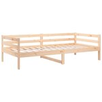 vidaXL Lit de jour 80x200 cm Bois de pin massif