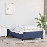 vidaXL Cadre de lit Bleu 100 x 200 cm Tissu