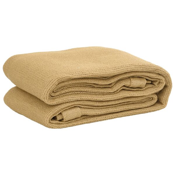 vidaXL Tapis de tente sable 400x700 cm PEHD