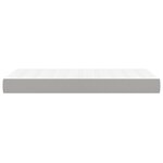 vidaXL Matelas de lit à ressorts ensachés Gris clair 90x200x20cm Tissu