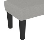 vidaXL Banc Gris clair 70x30x30 cm Tissu