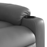 vidaXL Fauteuil inclinable Gris Similicuir