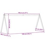 vidaXL Toit de lit pour enfants 199x80 5x88 cm bois de pin massif