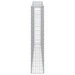 vidaXL Paniers à gabions arqués 5 Pièces 400x30x160/180 cm Fer galvanisé