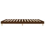 vidaXL Cadre de lit sans matelas chêne marron 150x200 cm