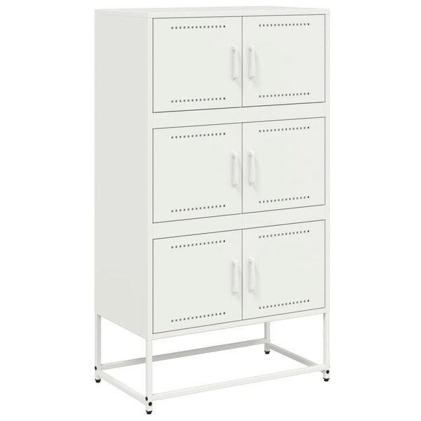 vidaXL Buffet rose 68 5x38 5x123 5 cm acier