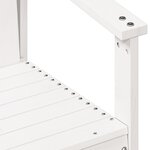 vidaXL Chaise de jardin blanc 62x56x77 cm bois de pin massif