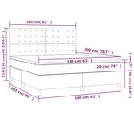 vidaXL Sommier à lattes de lit avec matelas Rose 160x200 cm Velours